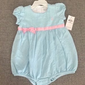 NWT Ralph Lauren bubble outfit girl 12m